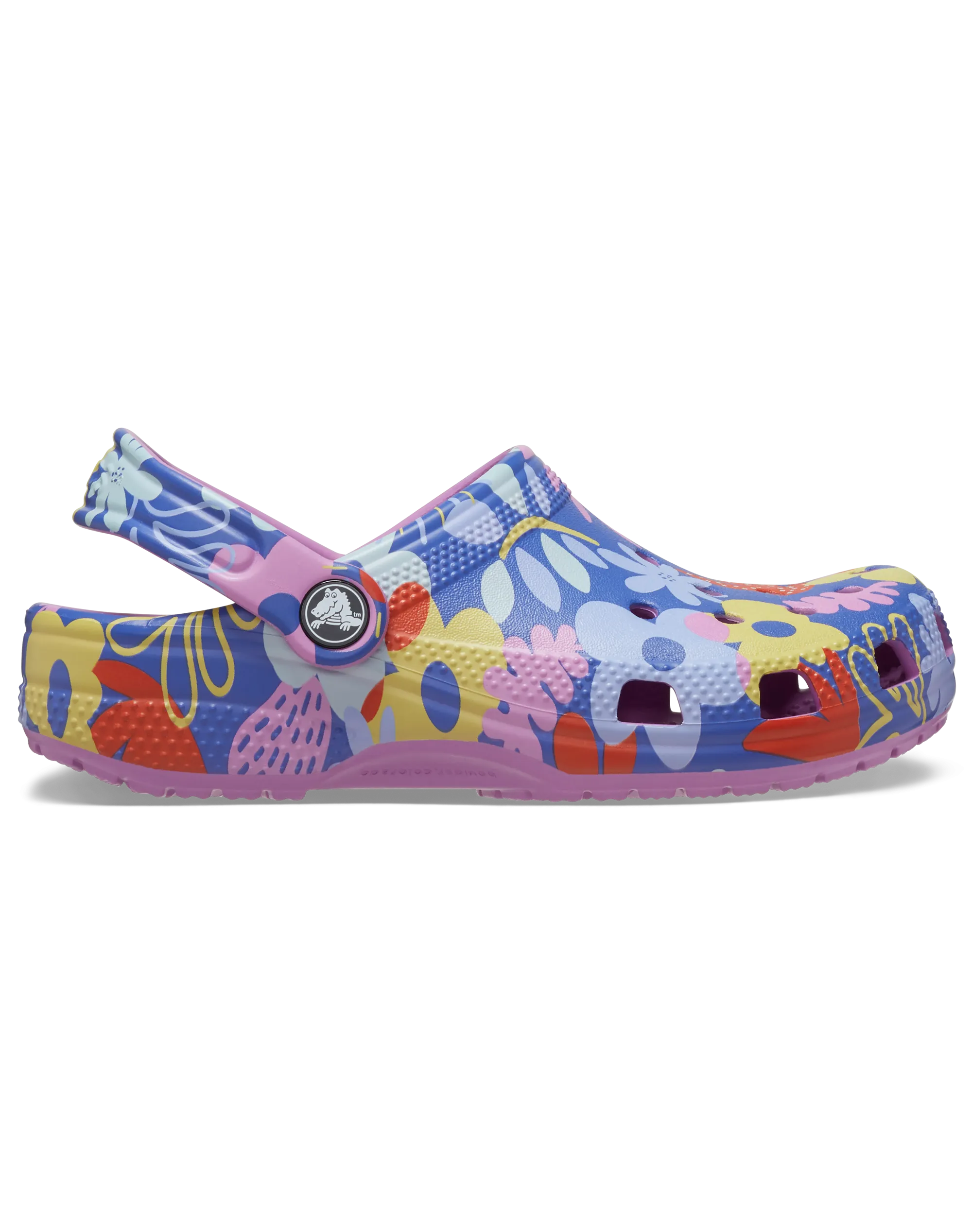 Girls Classic Printed Floral Clog in Bubble