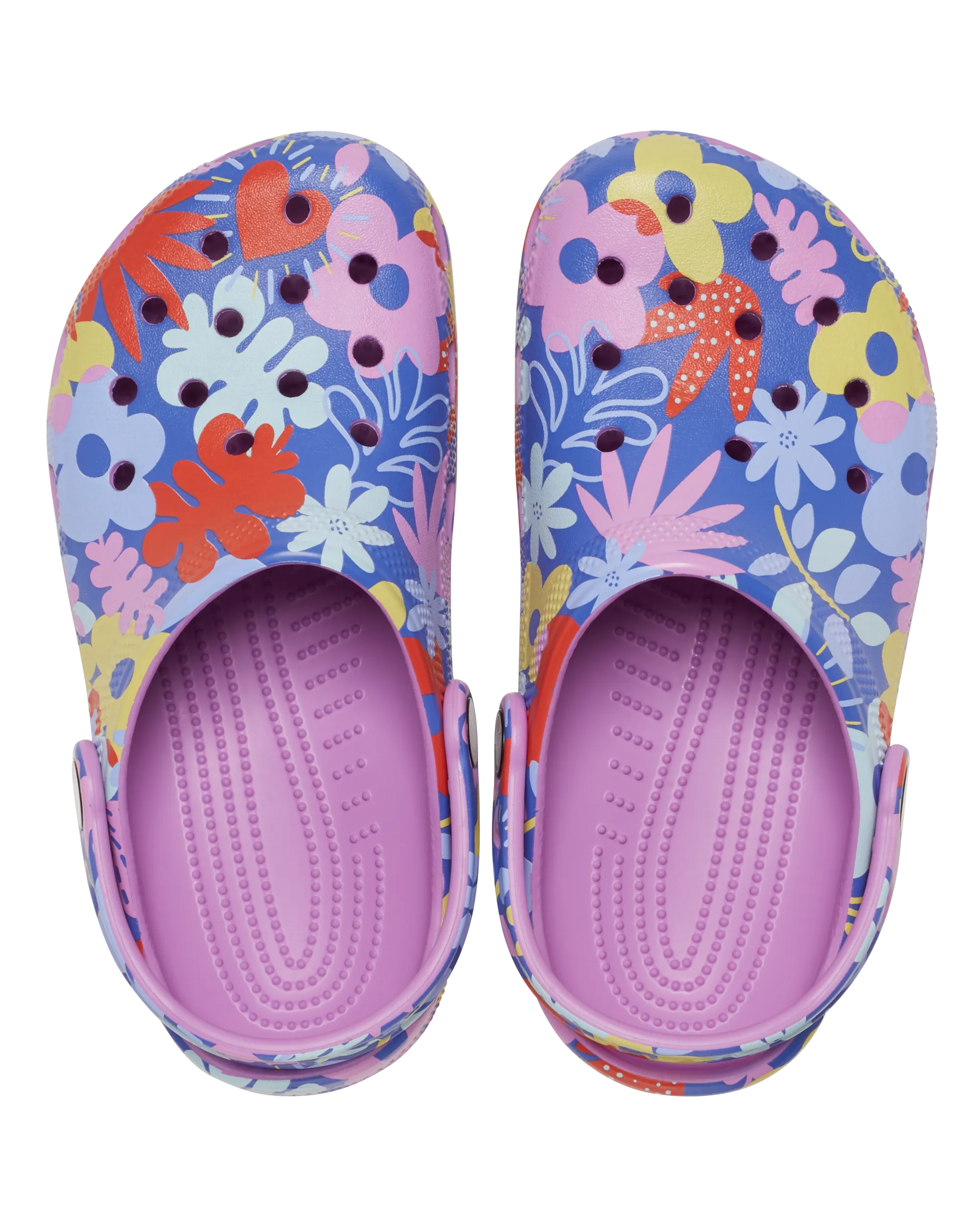 Girls Classic Printed Floral Clog in Bubble