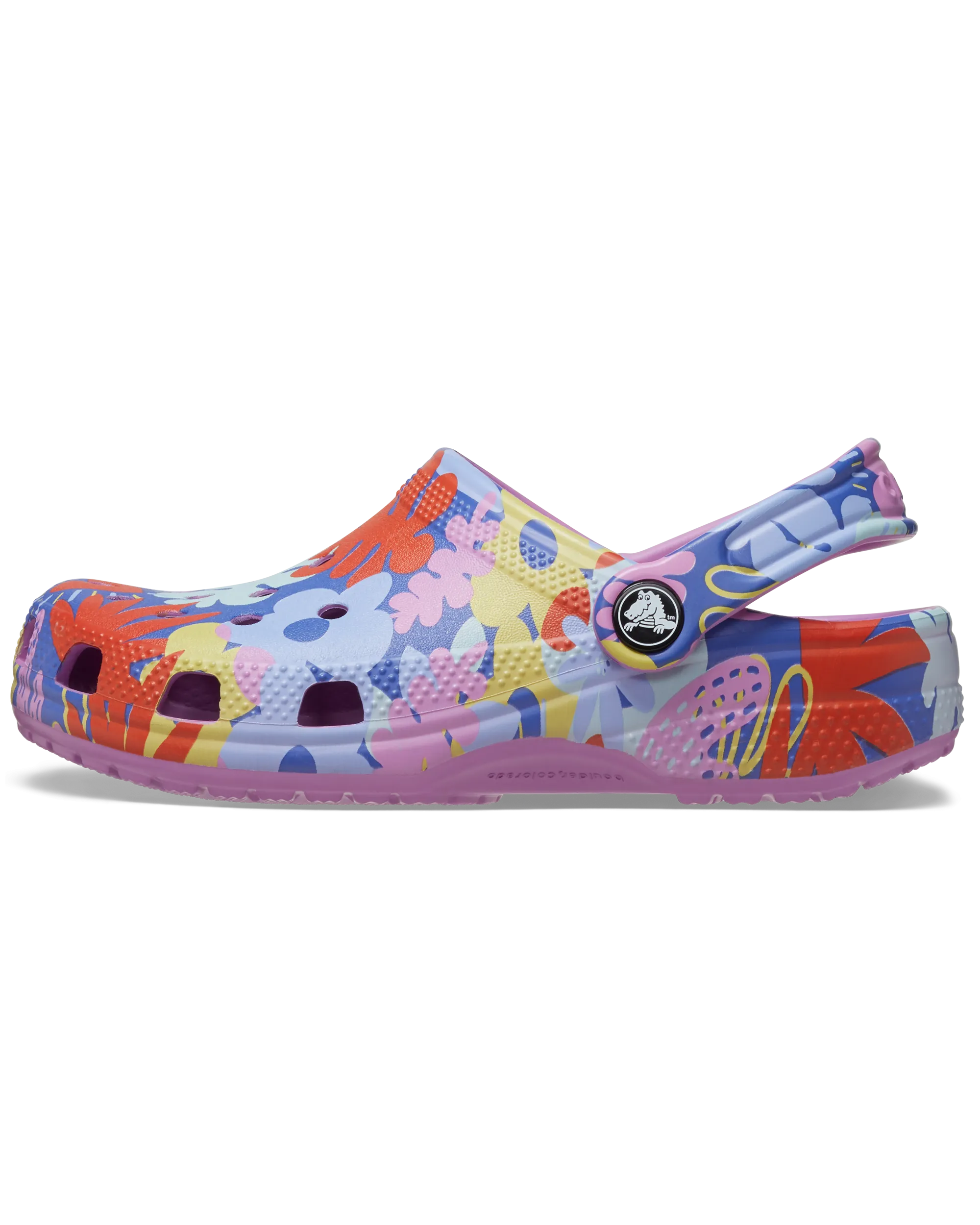 Girls Classic Printed Floral Clog in Bubble