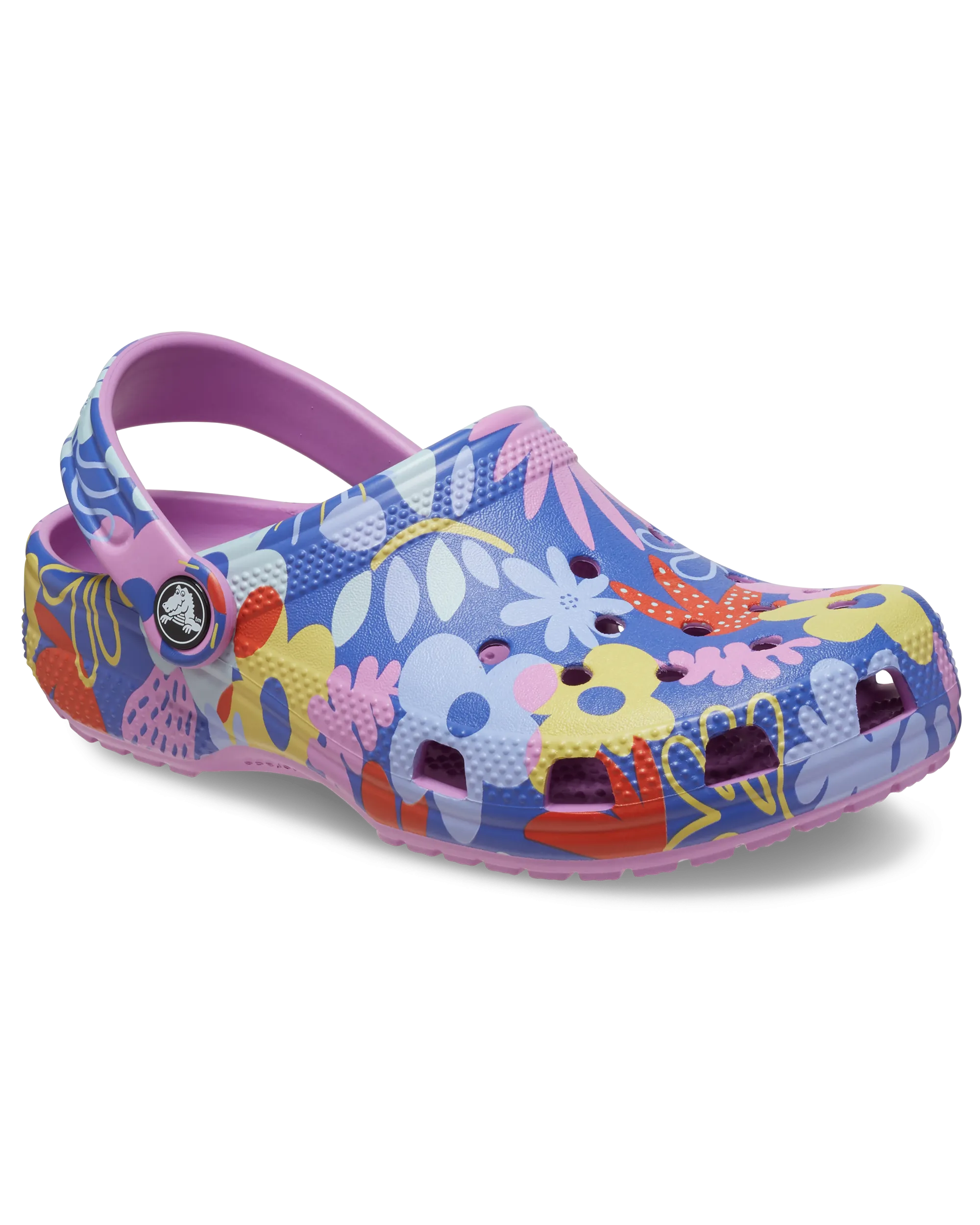 Girls Classic Printed Floral Clog in Bubble