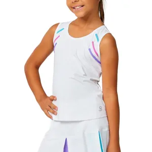 Girl's Tennis Tank White