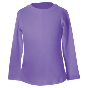 Girls' UV Colors Long Sleeve Tennis Top Amethyst