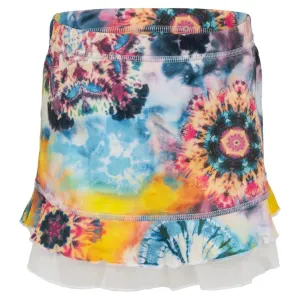 Girls' UV Colors Ruffle Tennis Skort Ink Dye