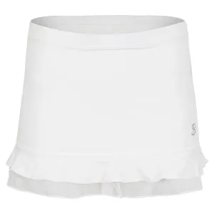 Girls' UV Colors Ruffle Tennis Skort White