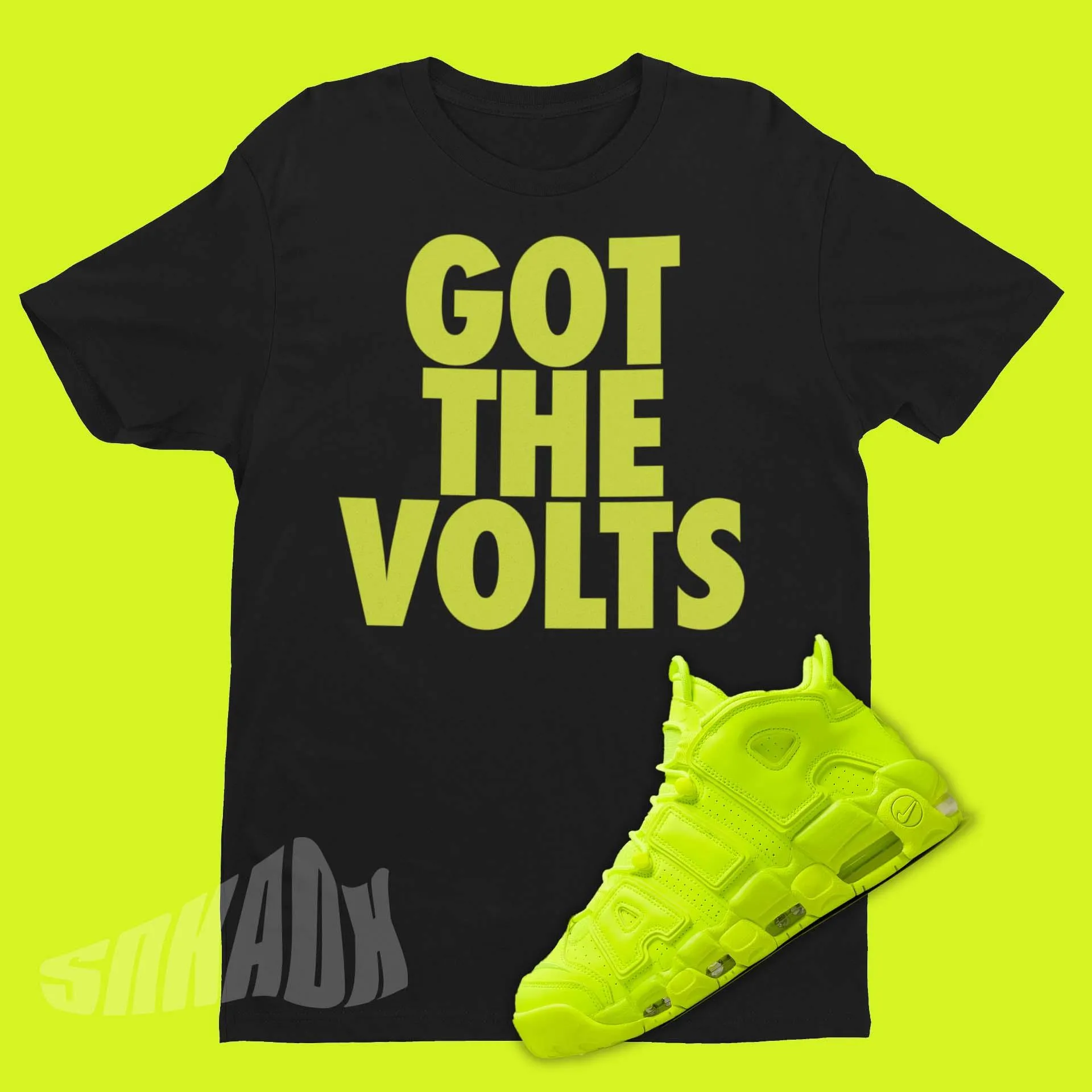 Got The Volts Shirt To Match Nike Air More Uptempo Volt