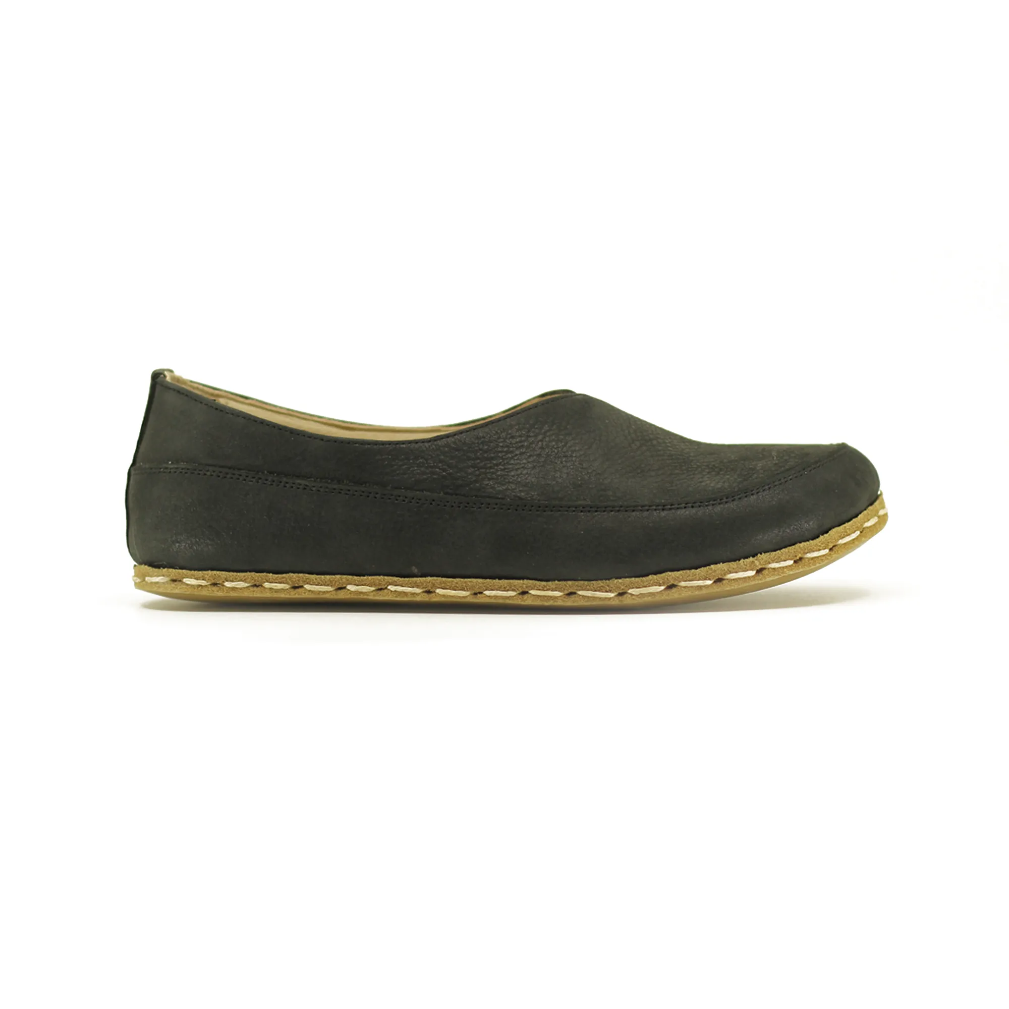 Handmade Barefoot Loafers for Women Black