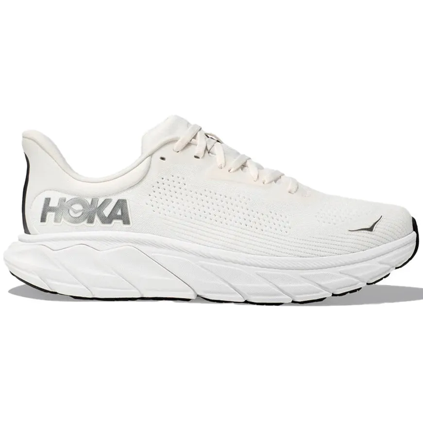 Hoka Men's Arahi 7 Running Shoes Blanc De Blanc / Steel Wool