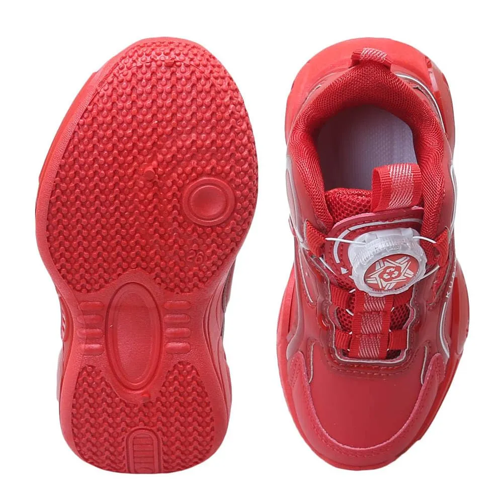 Hopscotch Girls PU Text Print Athletic Shoes in Red Color, UK: 14 (KSX-4593573)