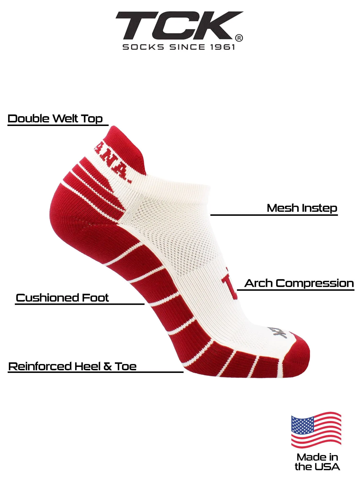 Indiana Hoosiers Golf Socks