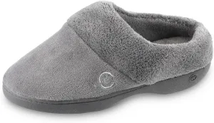 Isotoner Women's Classic Hoodback W Memory Foam Non-Slip Slippers