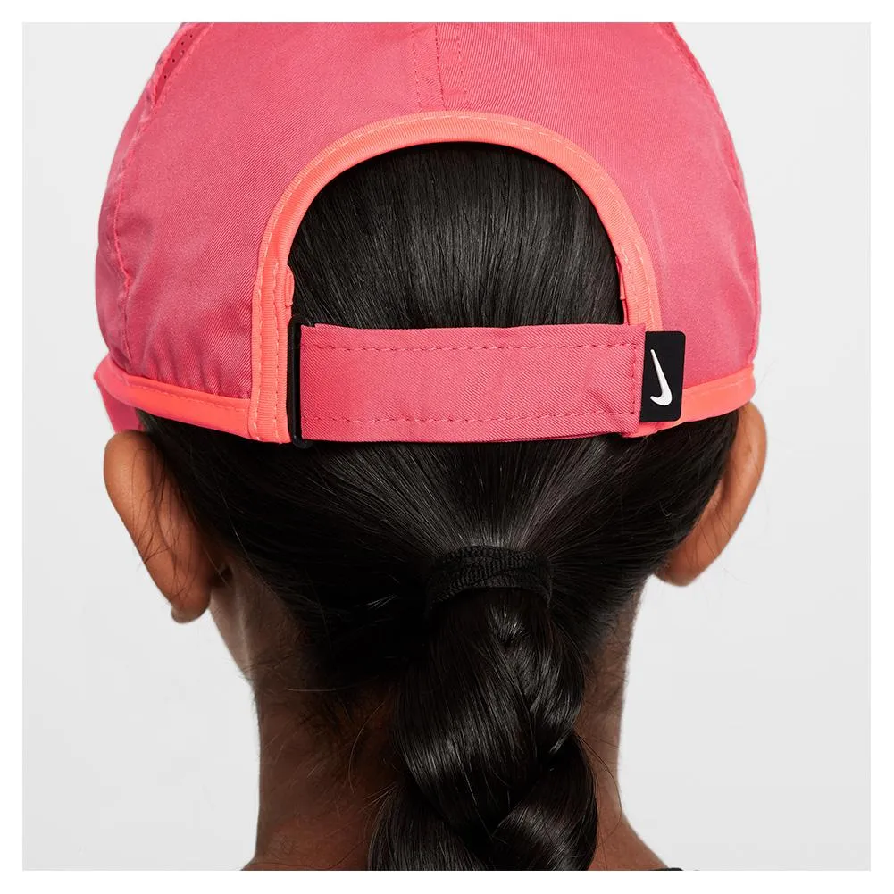 Juniors` Dri-Fit Club Tennis Cap Aster Pink and Black