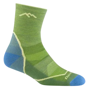 Kids Darn Tough Light Hiker Micro Crew Lightweight Hiking Sock Color: Willow