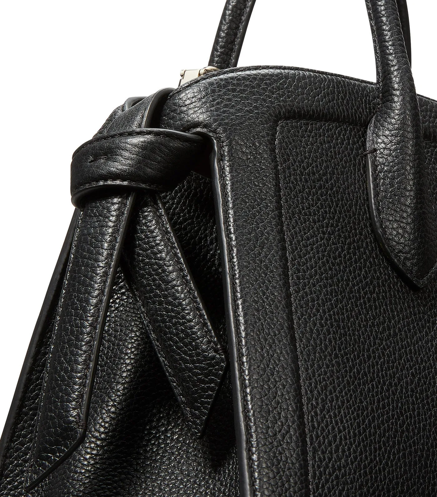 Knott Large Zip-top Satchel Black