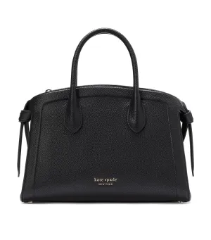 Knott Medium Zip-top Satchel Black