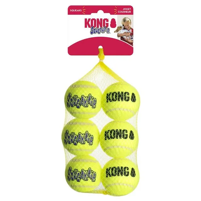 Kong Squeakair Ball Dog Toy (Bundled - 6pcs)