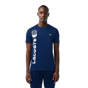 Lacoste Men's Short Sleeve Graphic Tennis Performance T-Shirt 