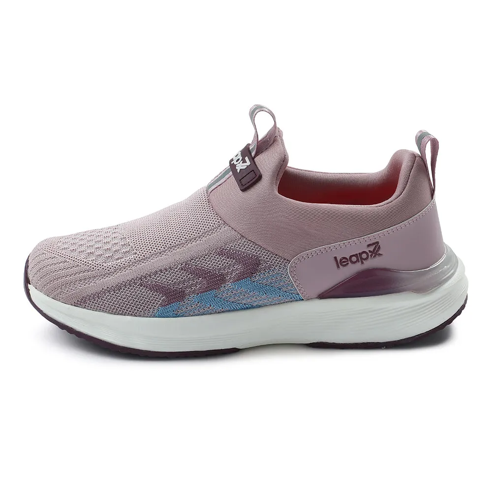 Leap7x Peach Non Lacing Sports Walking Shoes For Women AHANA By Liberty