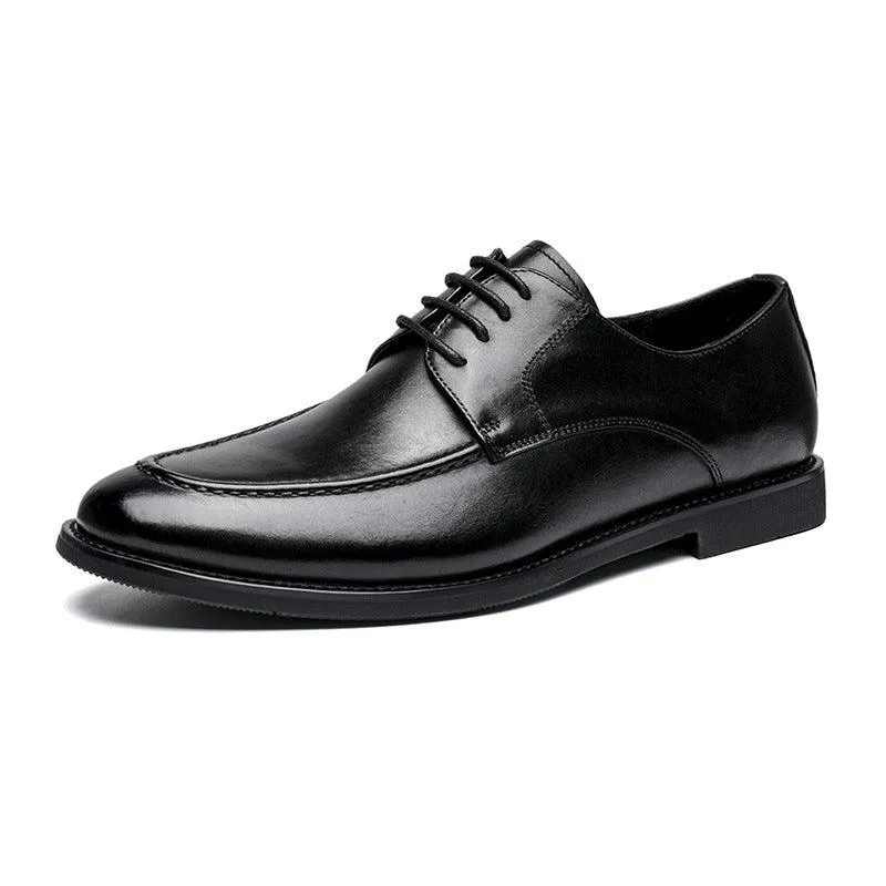 Leather casual line comfortable men's shoes