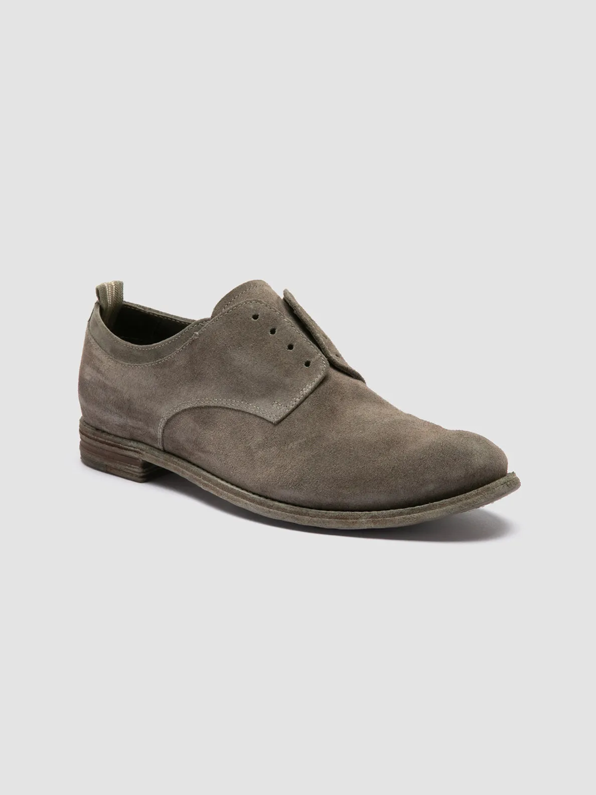 LEXIKON 501 - Green Suede Derby Shoes