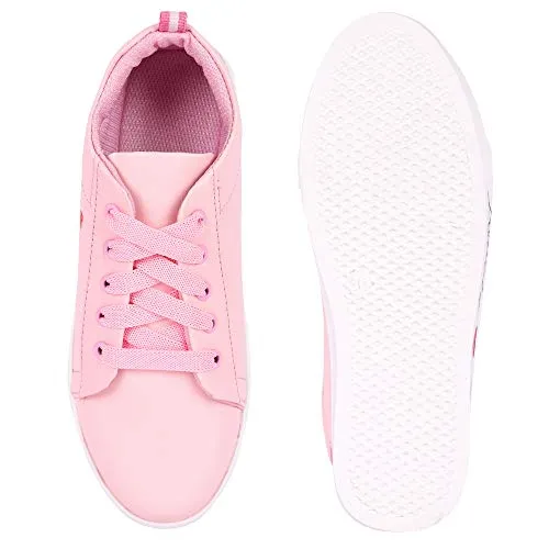 Longwalk Women Casual Sneakers Shoes Pink (7 UK/India 40 Euro)