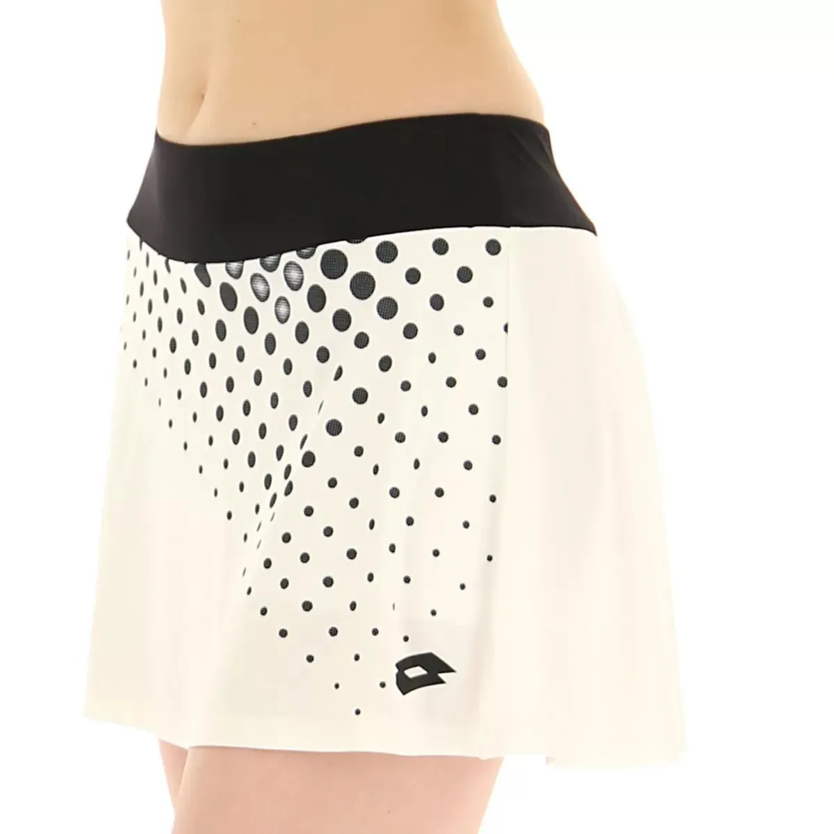 Lotto Top IV Skirt (Women's) - Bright White/All Black