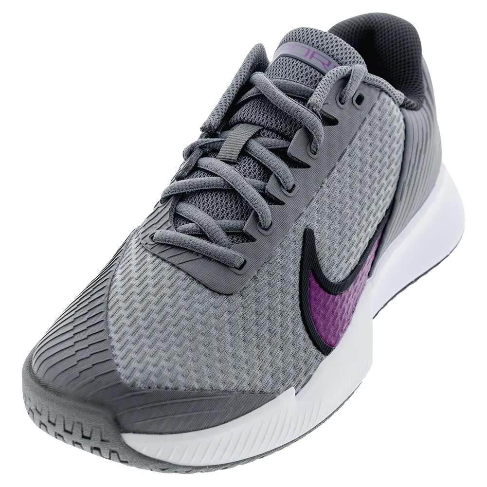 Mens Air Zoom Vapor Pro 2 Tennis Shoes Smoke Grey and Sangria