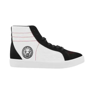 Mens Black & White Skate High Tops