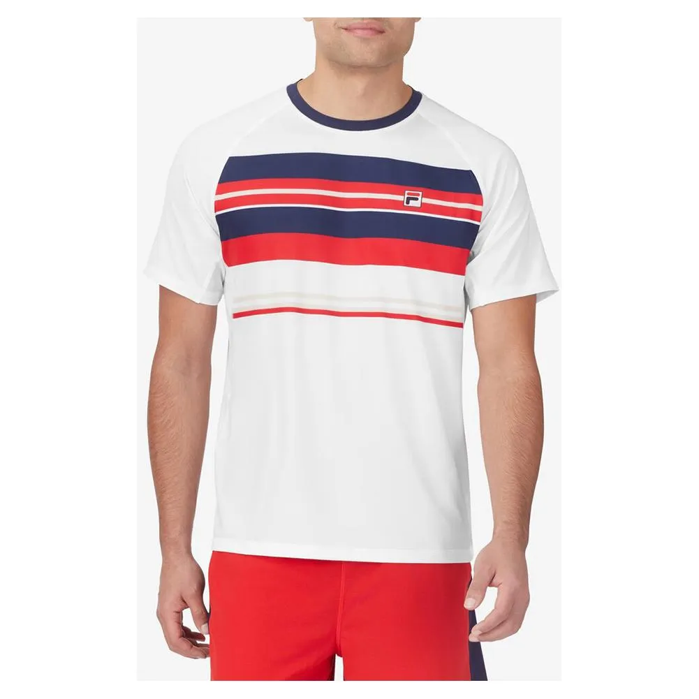 Men`s Heritage Stripe Tennis Crew