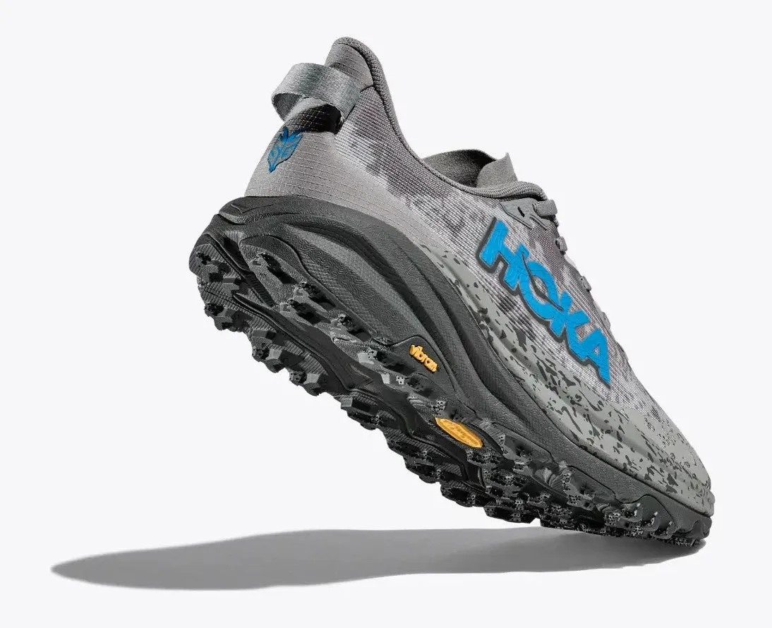 MEN'S HOKA SPEEDGOAT 6 1147791GCG COLOR: GALATIC GREY/HOKA BLUE