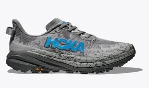 MEN'S HOKA SPEEDGOAT 6 1147791GCG COLOR: GALATIC GREY/HOKA BLUE