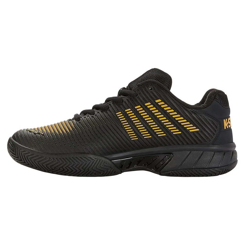 Men`s Hypercourt Express 2 Tennis Shoes Moonless Night and Amber Yellow