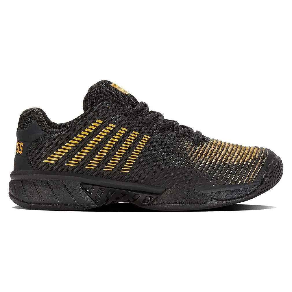 Men`s Hypercourt Express 2 Tennis Shoes Moonless Night and Amber Yellow