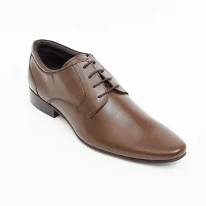 Mens Leather Formal Casual Shoes-50545_Brown