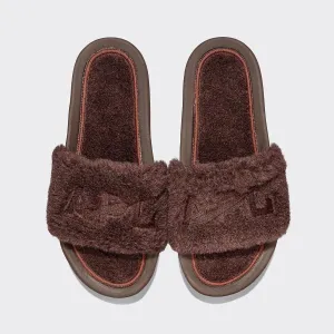 Men's Shearling Slide Chocolate