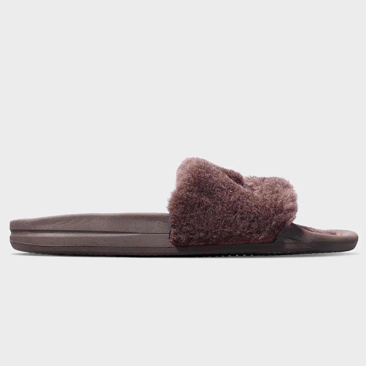 Men's Shearling Slide Chocolate