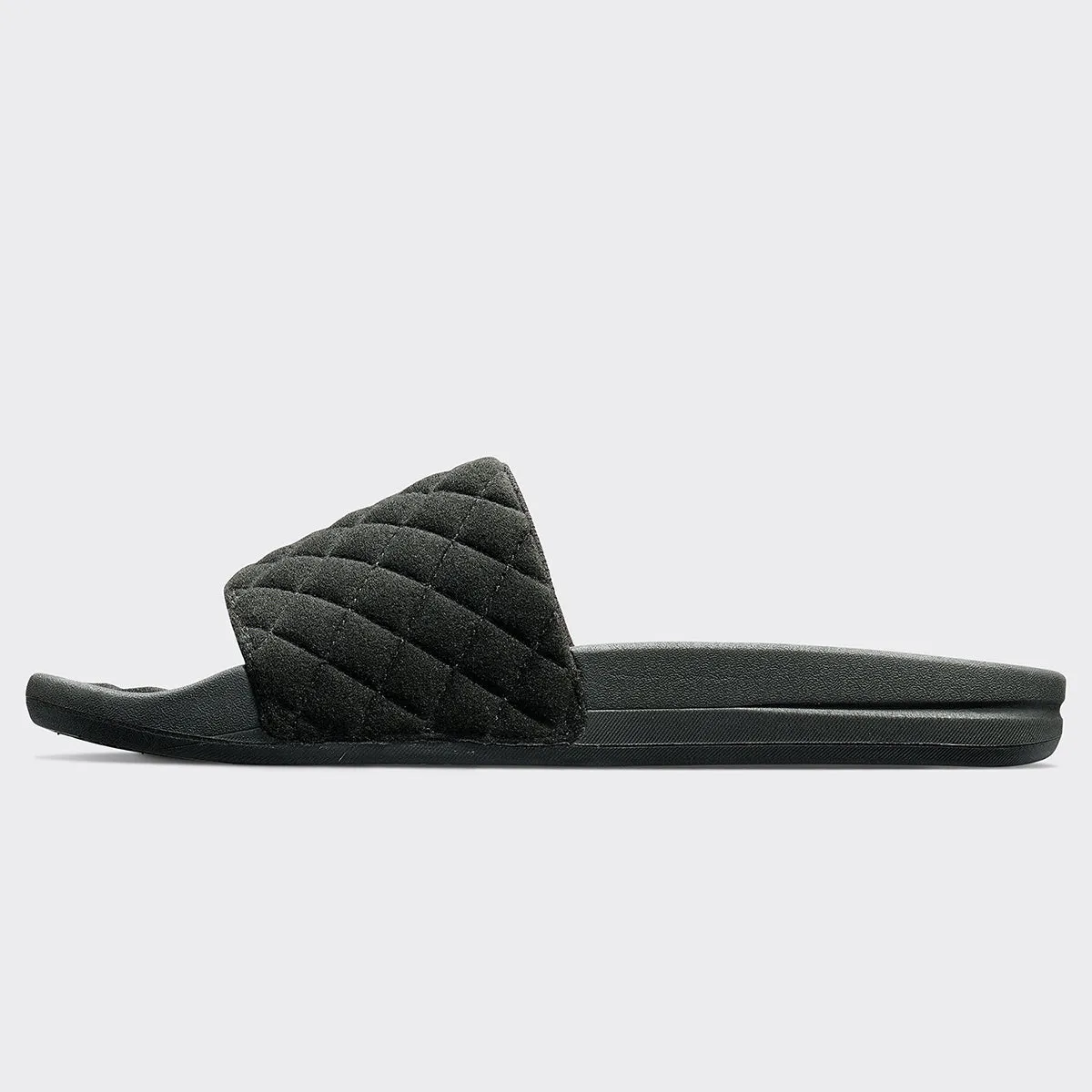 Men's Vegan Suede Lusso Slide Black