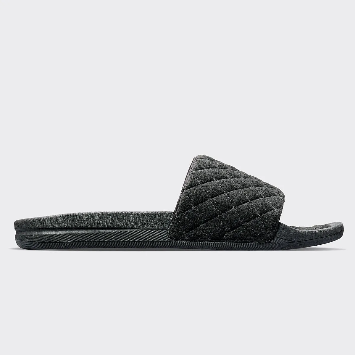 Men's Vegan Suede Lusso Slide Black