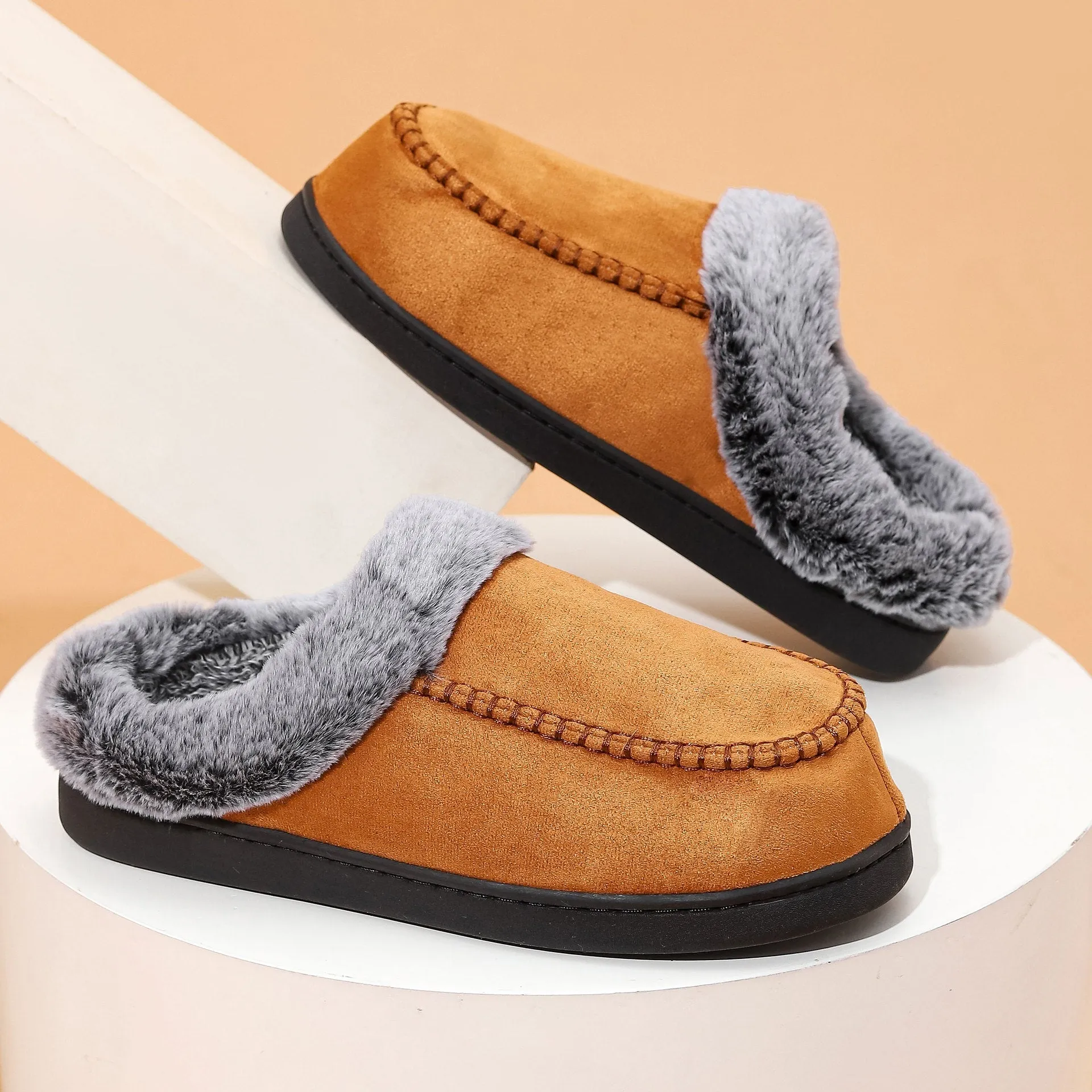 Men's warm outdoor velvet non-slip shoes