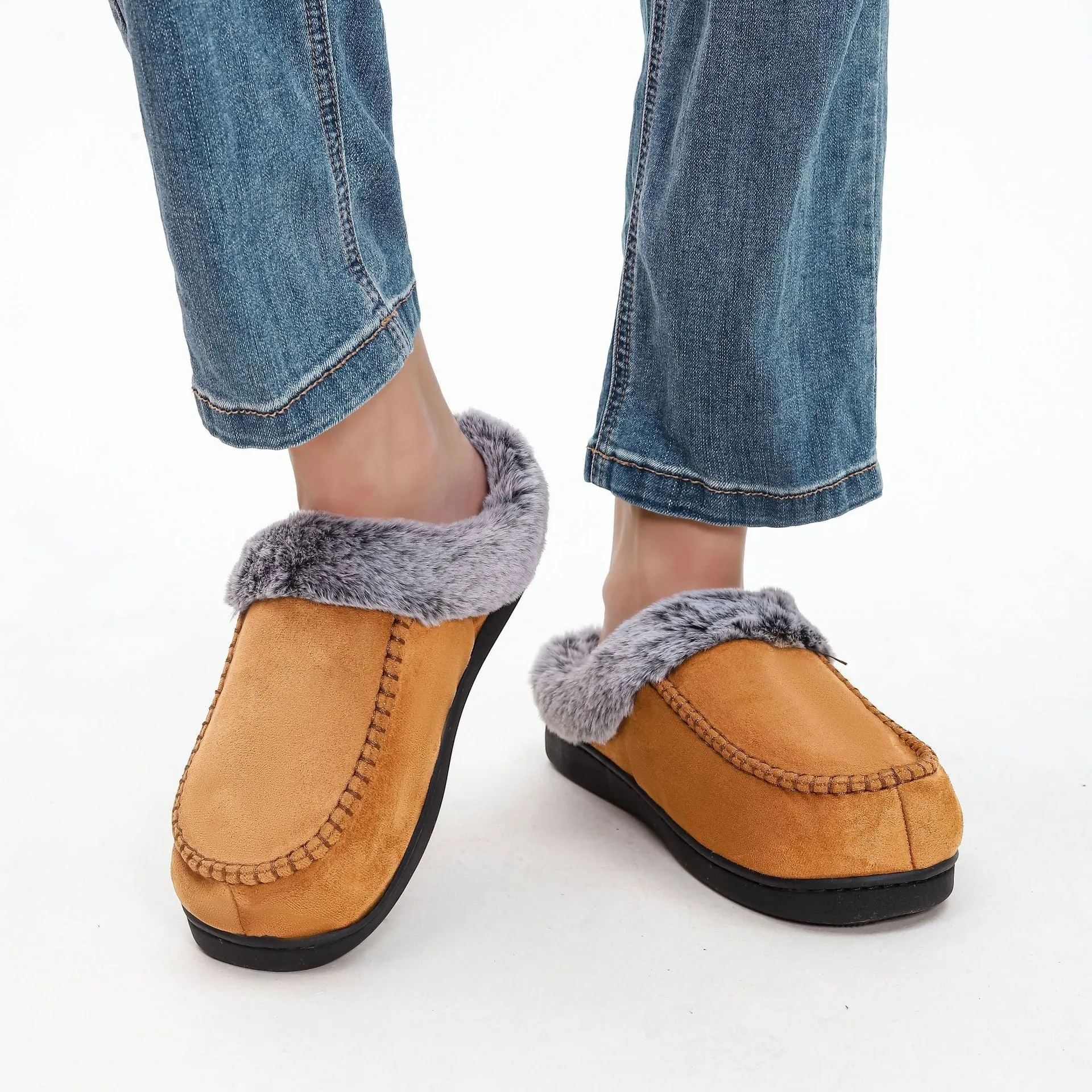 Men's warm outdoor velvet non-slip shoes