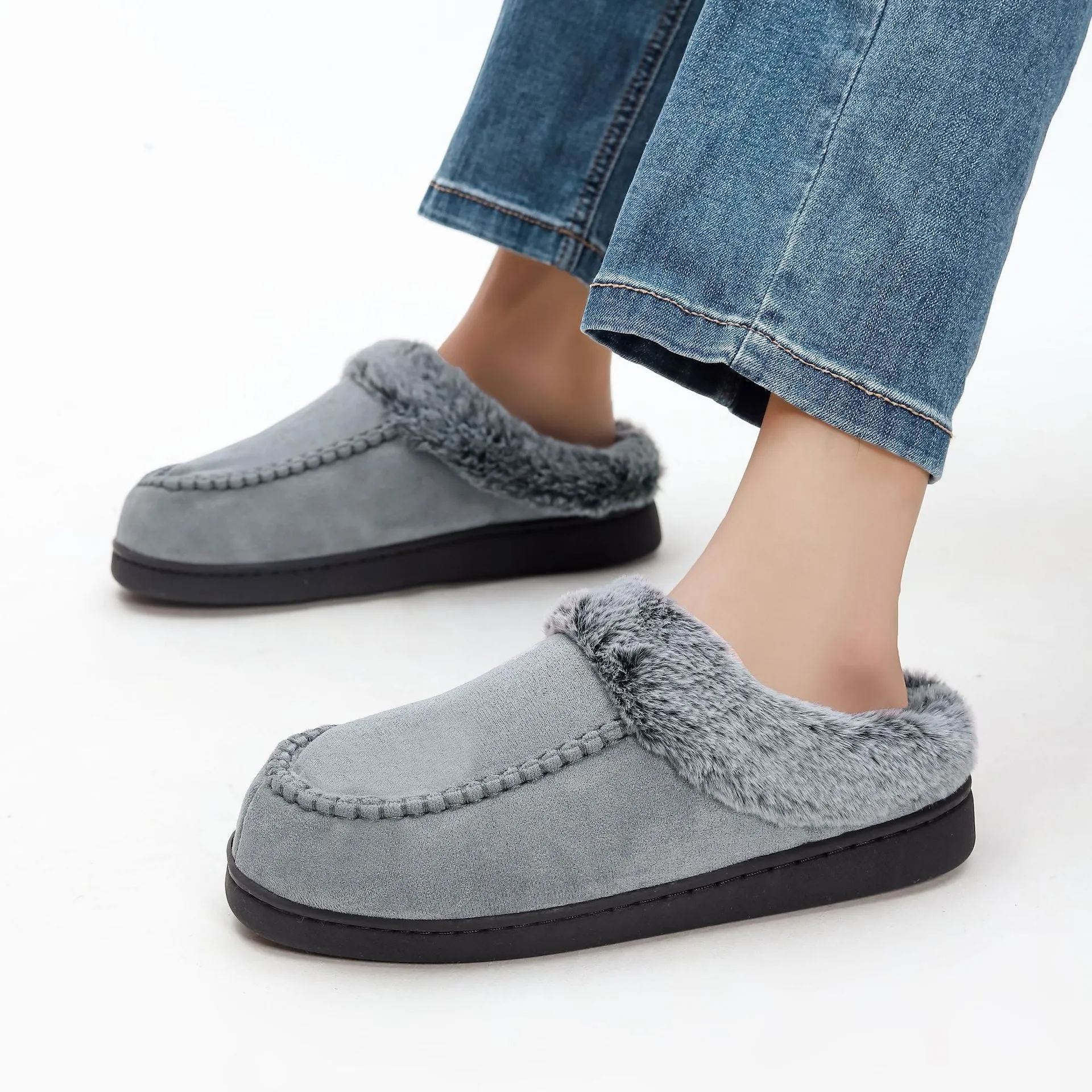 Men's warm outdoor velvet non-slip shoes