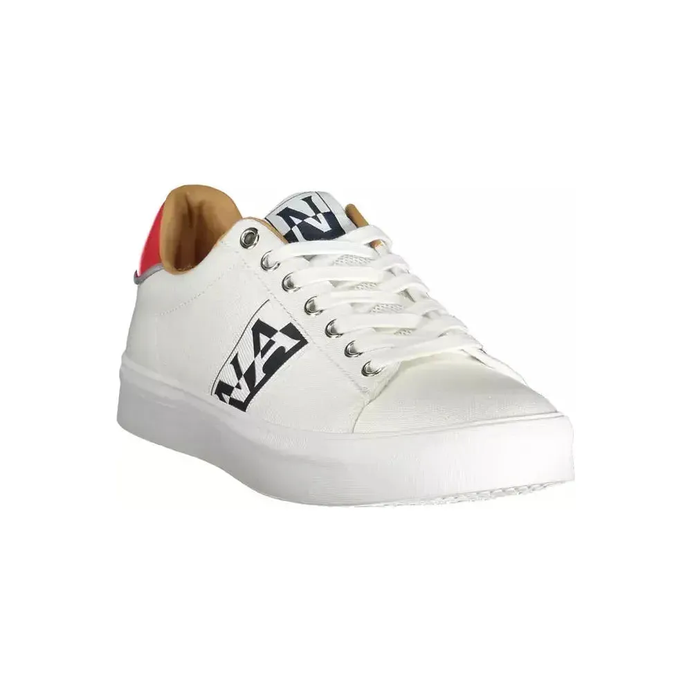 Napapijri White Polyester Mens Sneaker