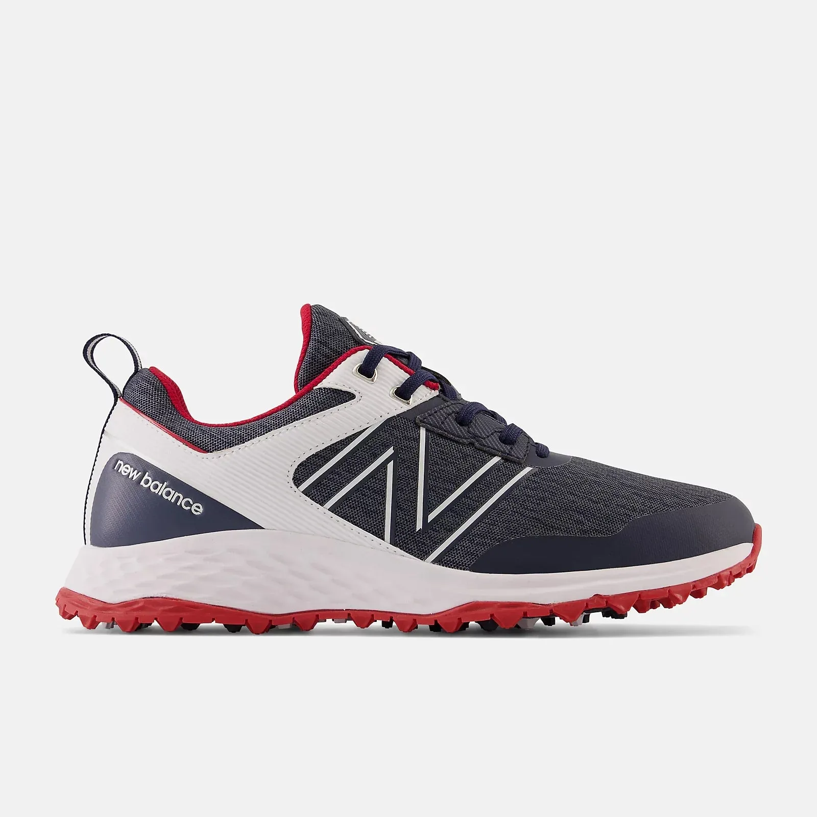 New Balance Mens Fresh Foam Contend Golf Shoe - NAVY RED