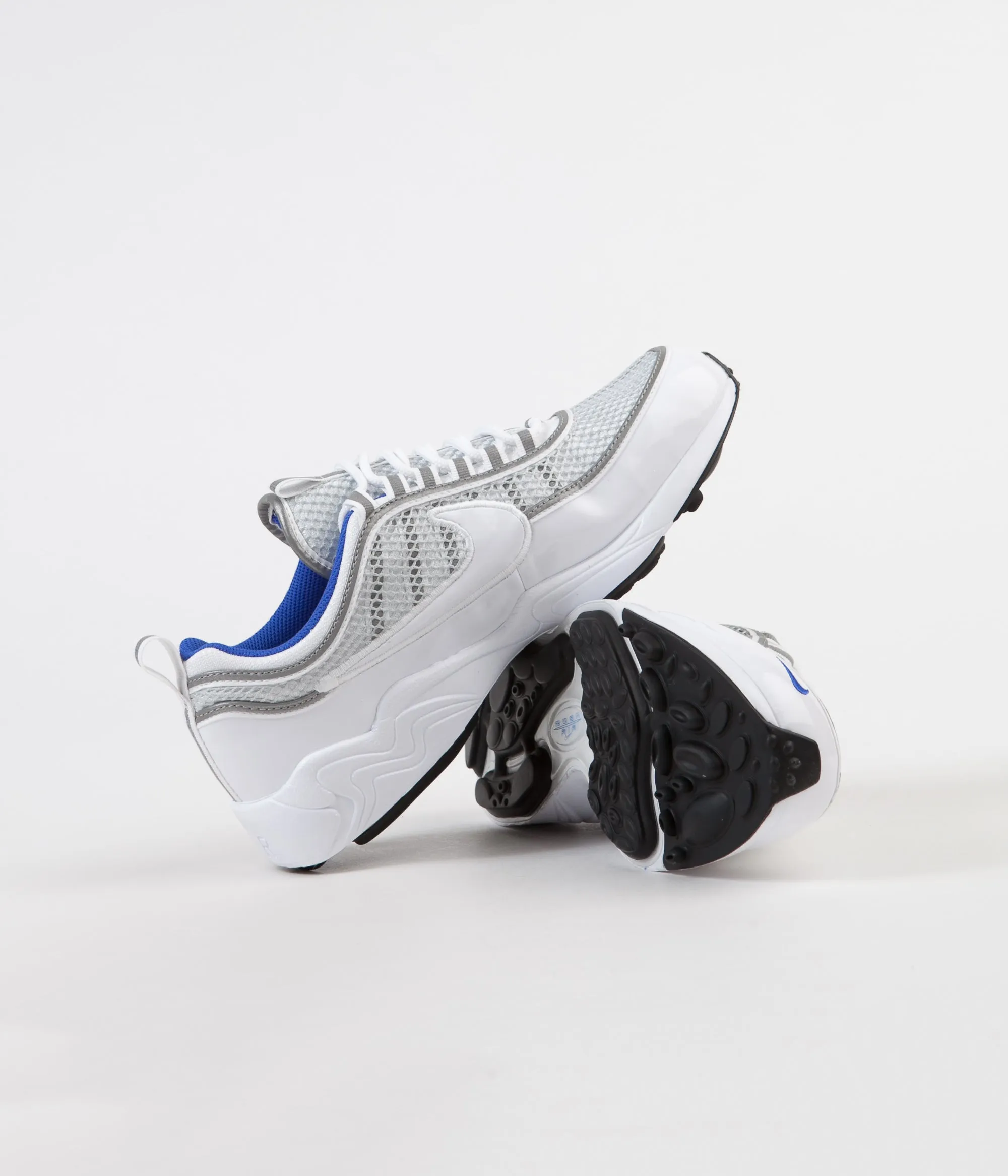 Nike Air Zoom Spiridon '16 Shoes - White / White - Pure Platinum - Racer Blue