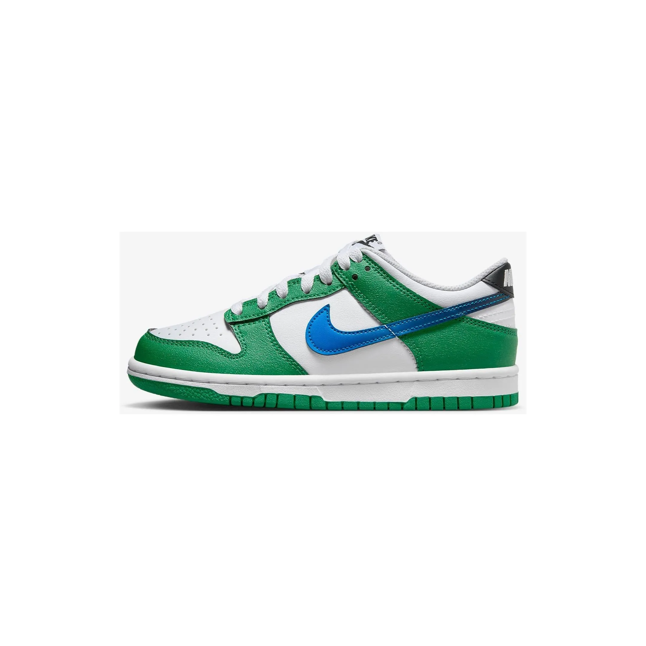 Nike Kid's Dunk Low Shoes - Malachite / White / Photo Blue