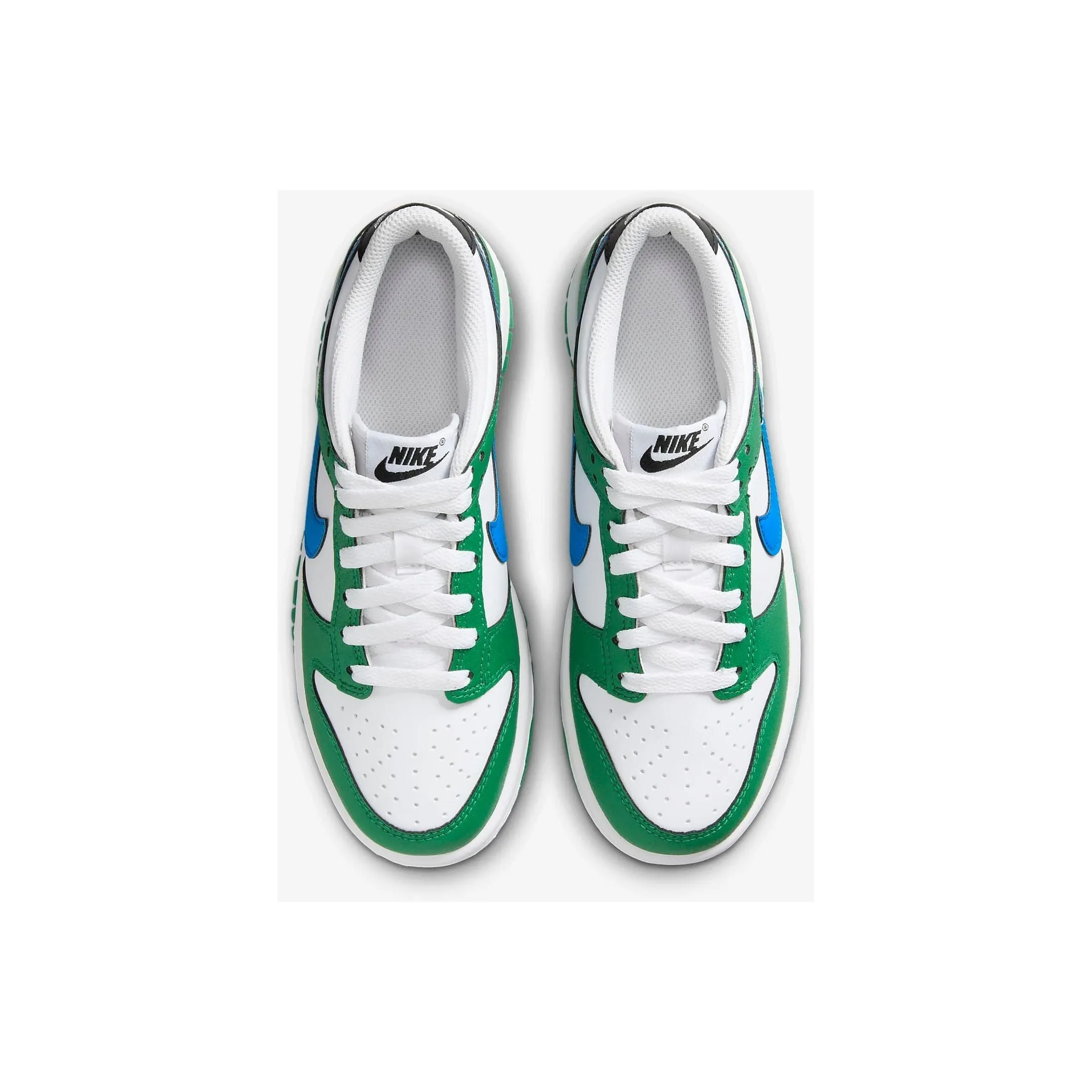 Nike Kid's Dunk Low Shoes - Malachite / White / Photo Blue