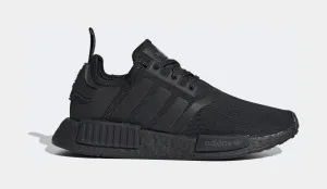 NMD_R1 Grade School Running Shoe (Black/Black)