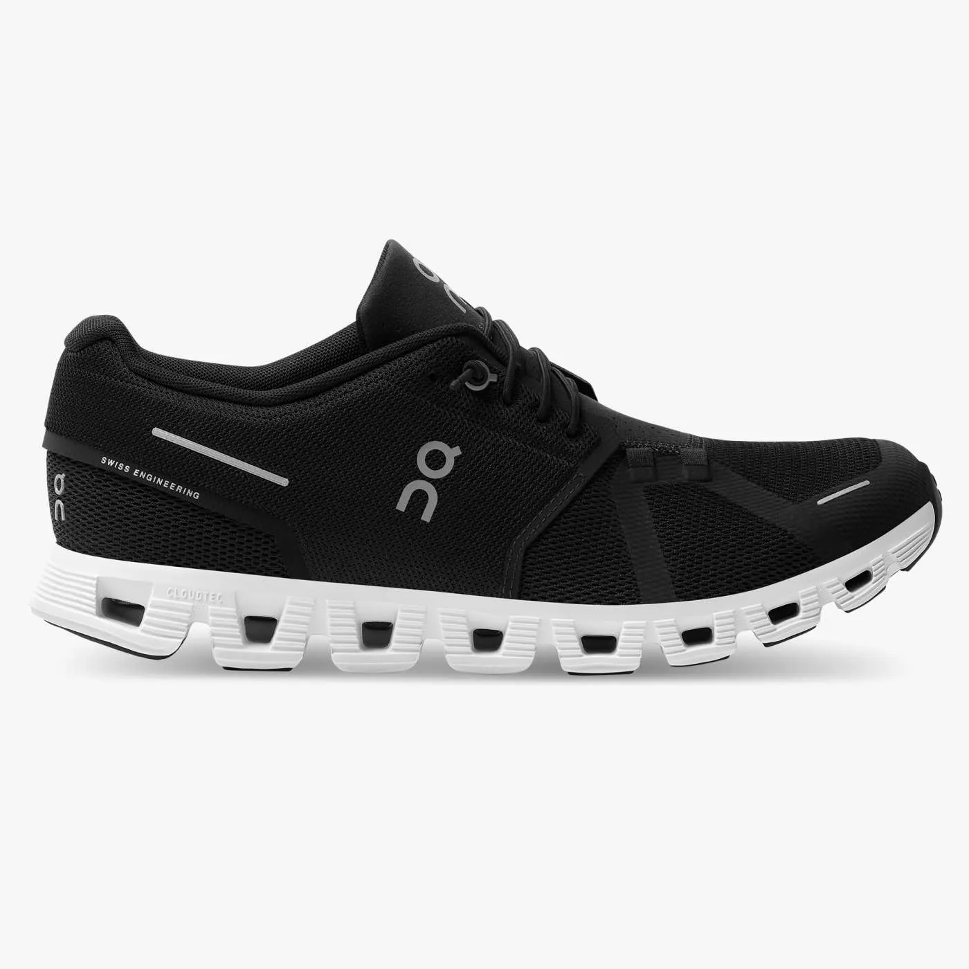 On Running Men's Cloud 5 Shoes - Black / White