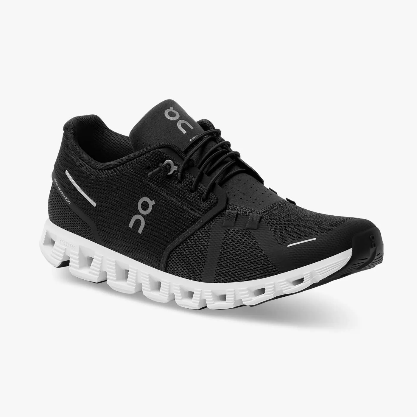 On Running Men's Cloud 5 Shoes - Black / White