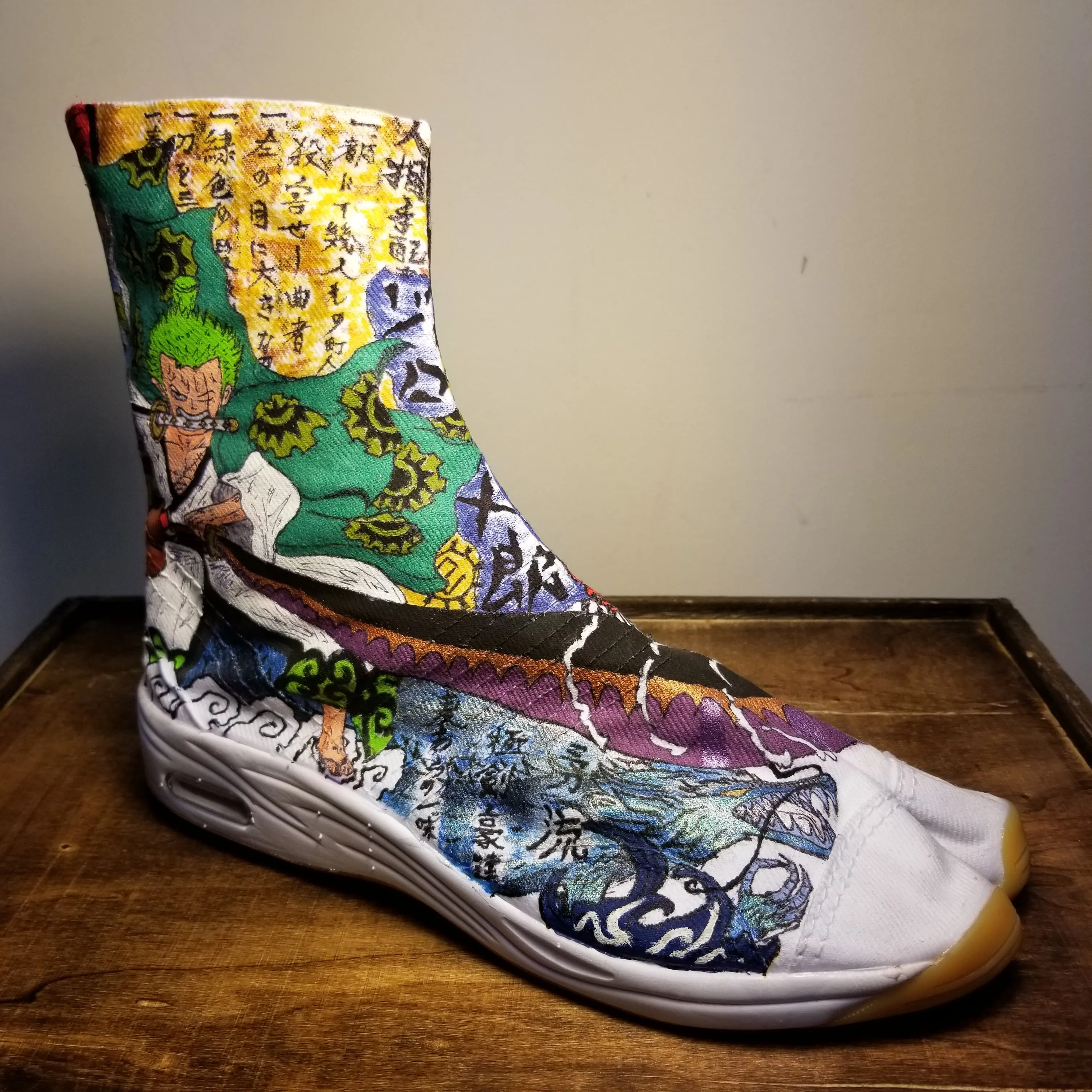 One Piece Wano Arc Custom Art Tabi Shoes USmen 9