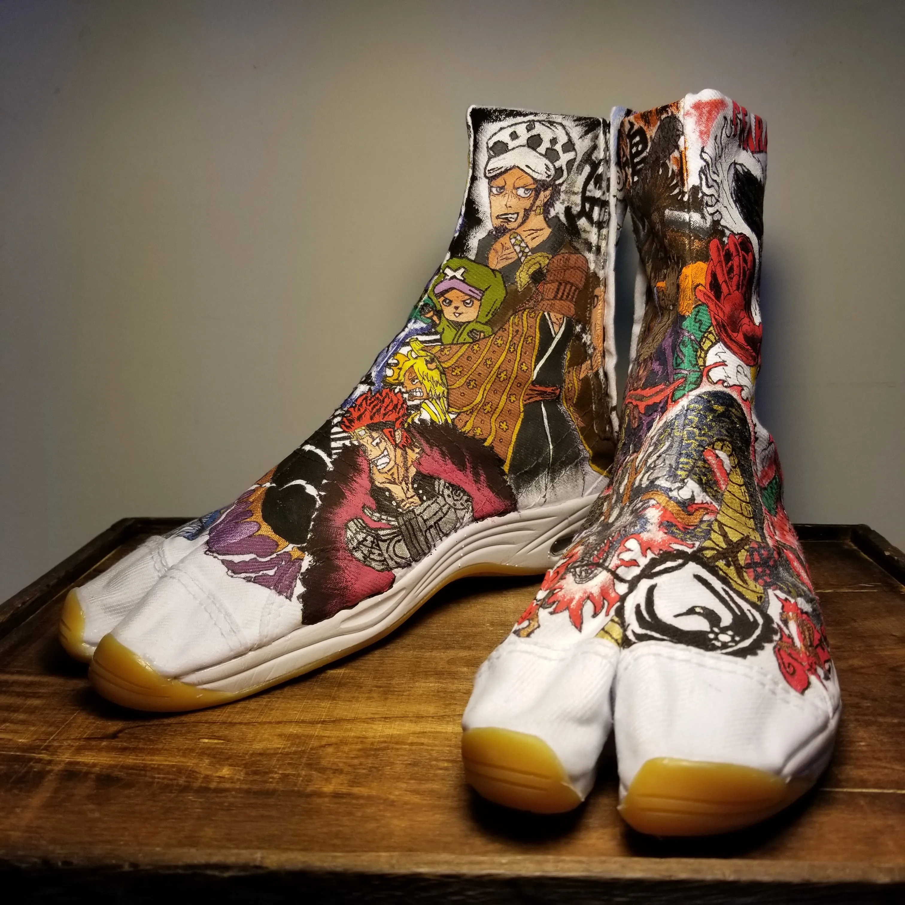 One Piece Wano Arc Custom Art Tabi Shoes USmen 9